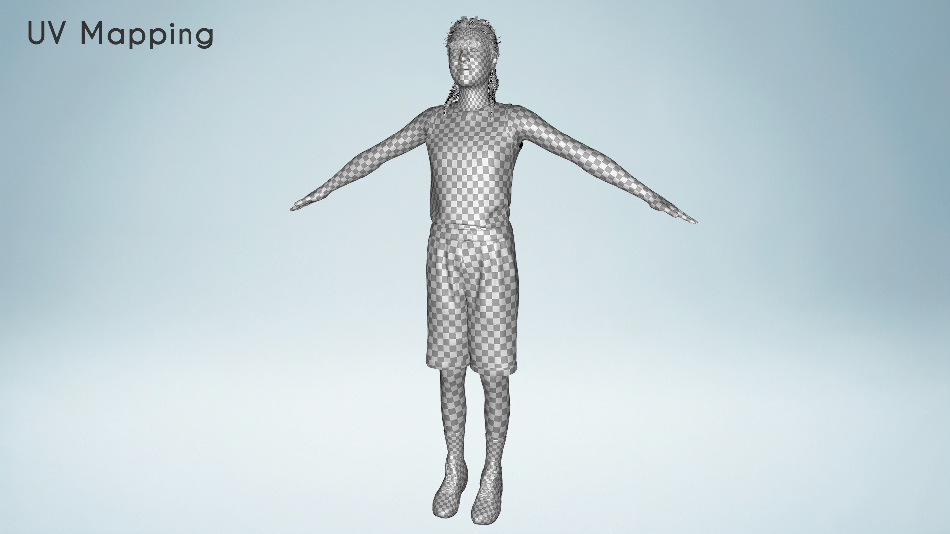 Athlete Realistic Basketball Player Male Character Low-poly 3D model_23