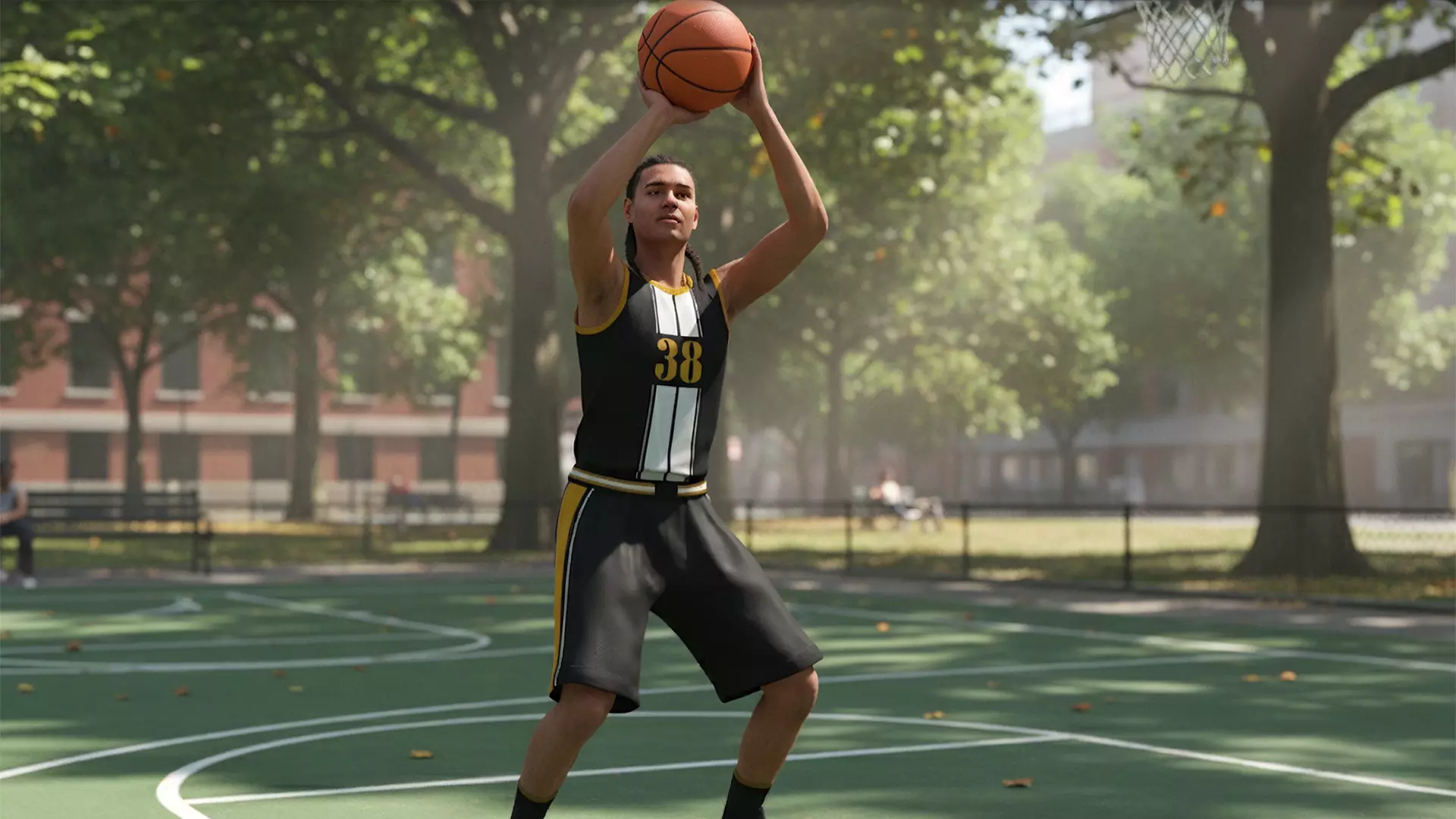 Athlete Realistic Basketball Player Male Character Low-poly 3D model_3