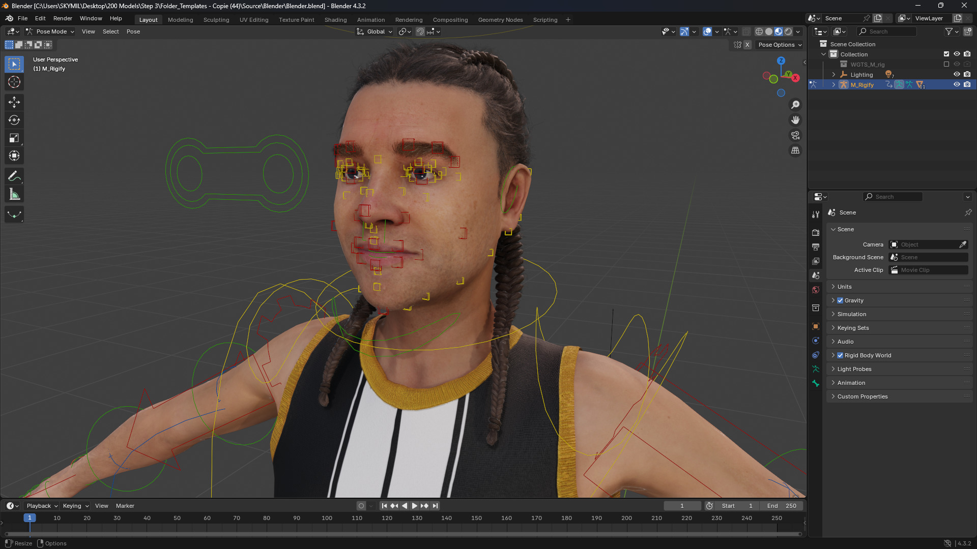 Athlete Realistic Basketball Player Male Character Low-poly 3D model_12