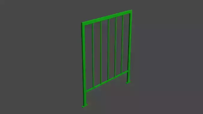 Wire fence  003  3D Model