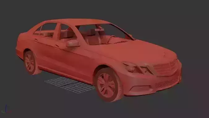 Mercedes Benz E class sedan 2010 3D print model