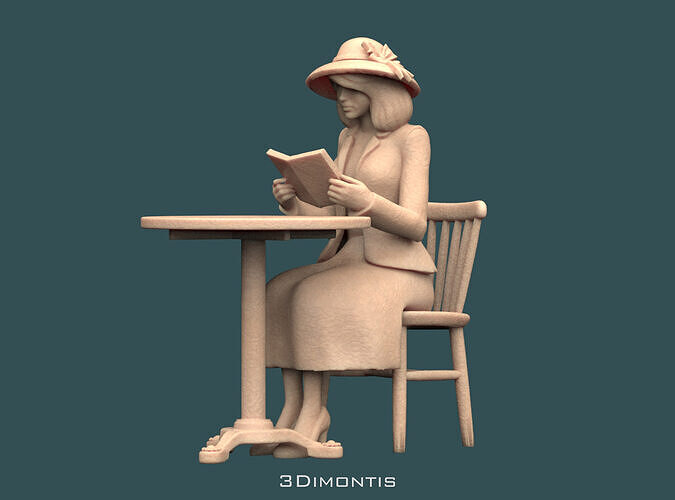 Woman 3D print model