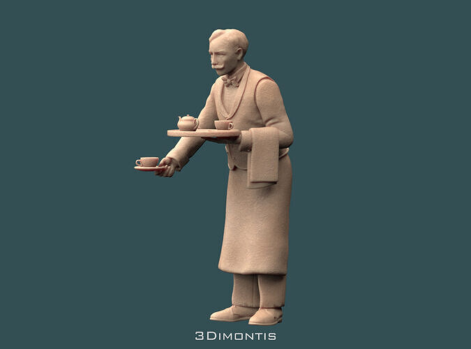 Waiter 3D print model