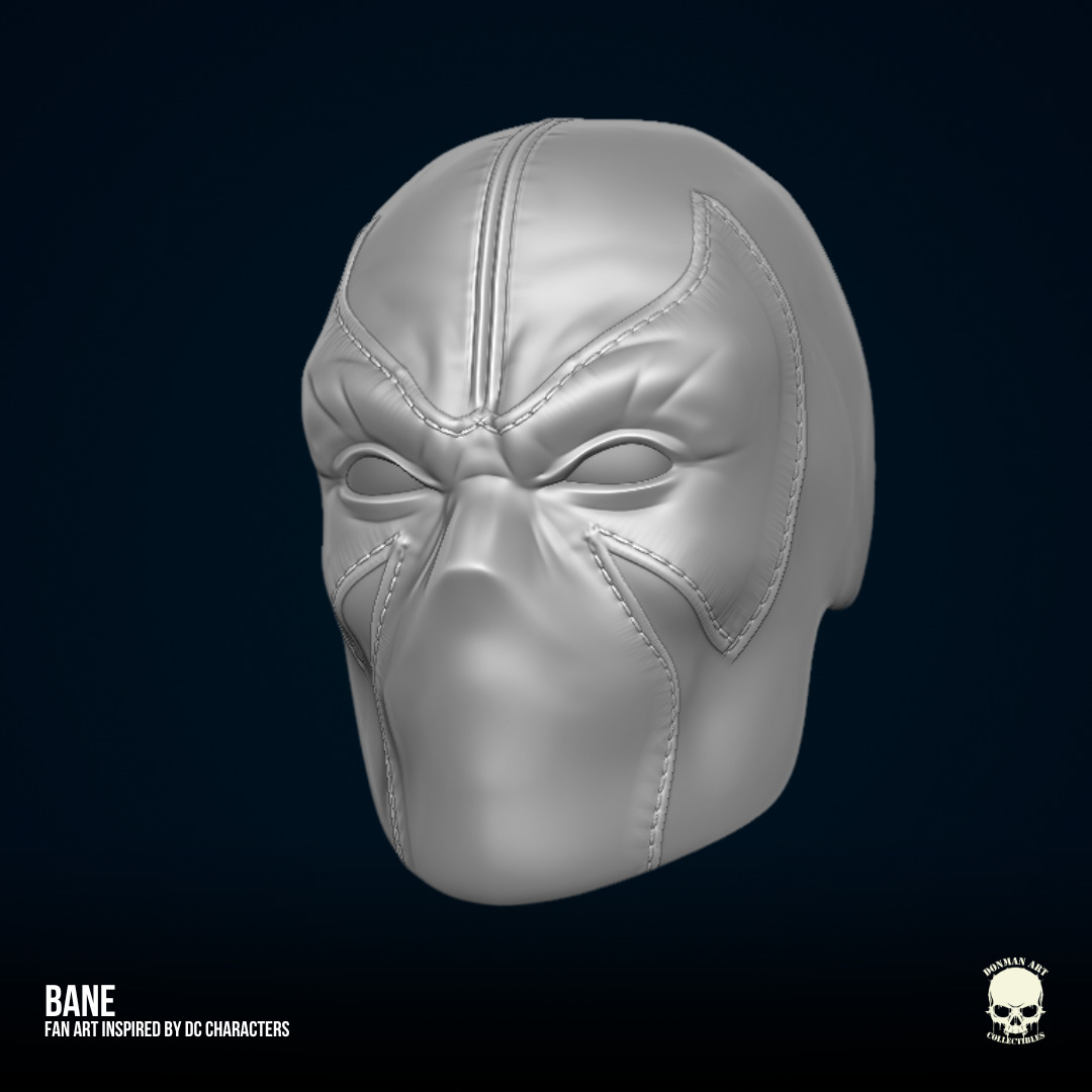 Bane DC Fan art STL Files for Action Figures 3D print model_16