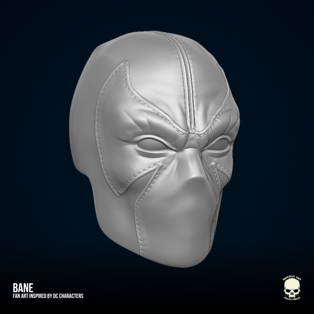 Bane DC Fan art STL Files for Action Figures 3D print model_13