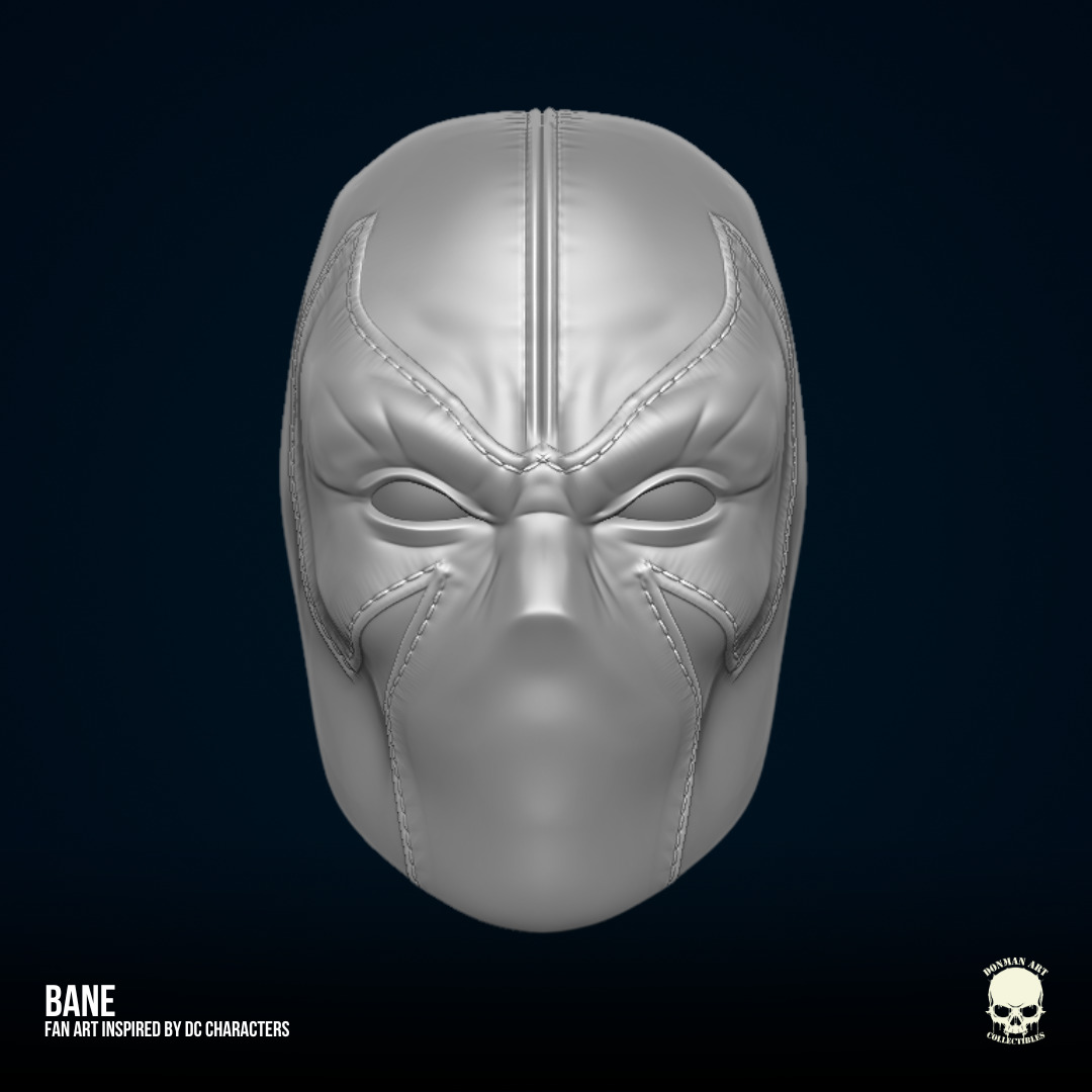 Bane DC Fan art STL Files for Action Figures 3D print model_8