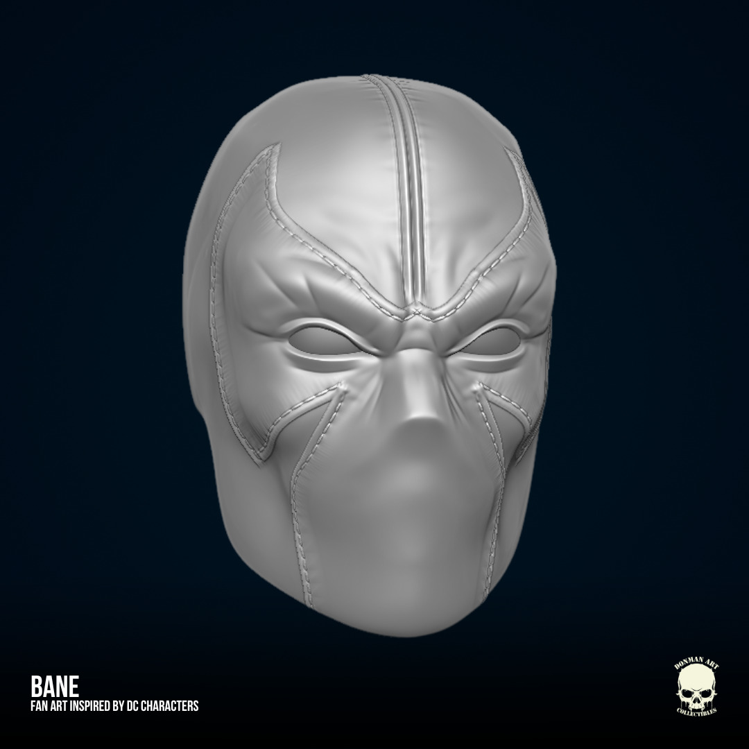 Bane DC Fan art STL Files for Action Figures 3D print model_24