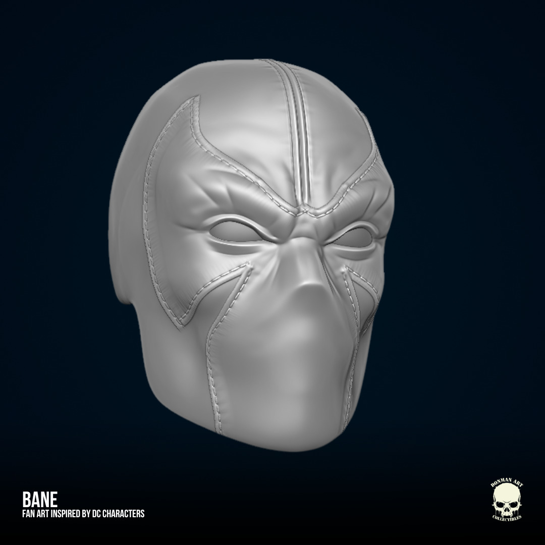 Bane DC Fan art STL Files for Action Figures 3D print model_28