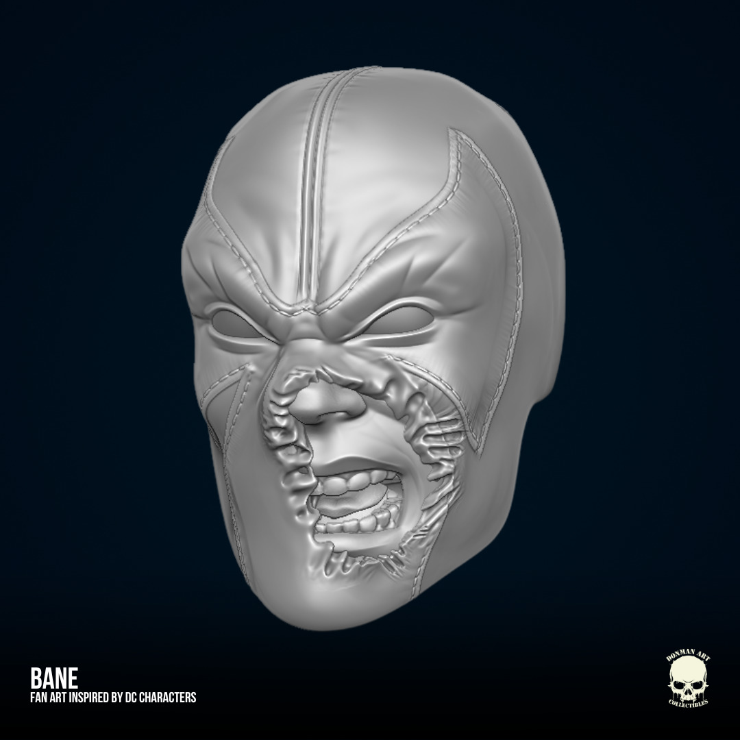 Bane DC Fan art STL Files for Action Figures 3D print model_17