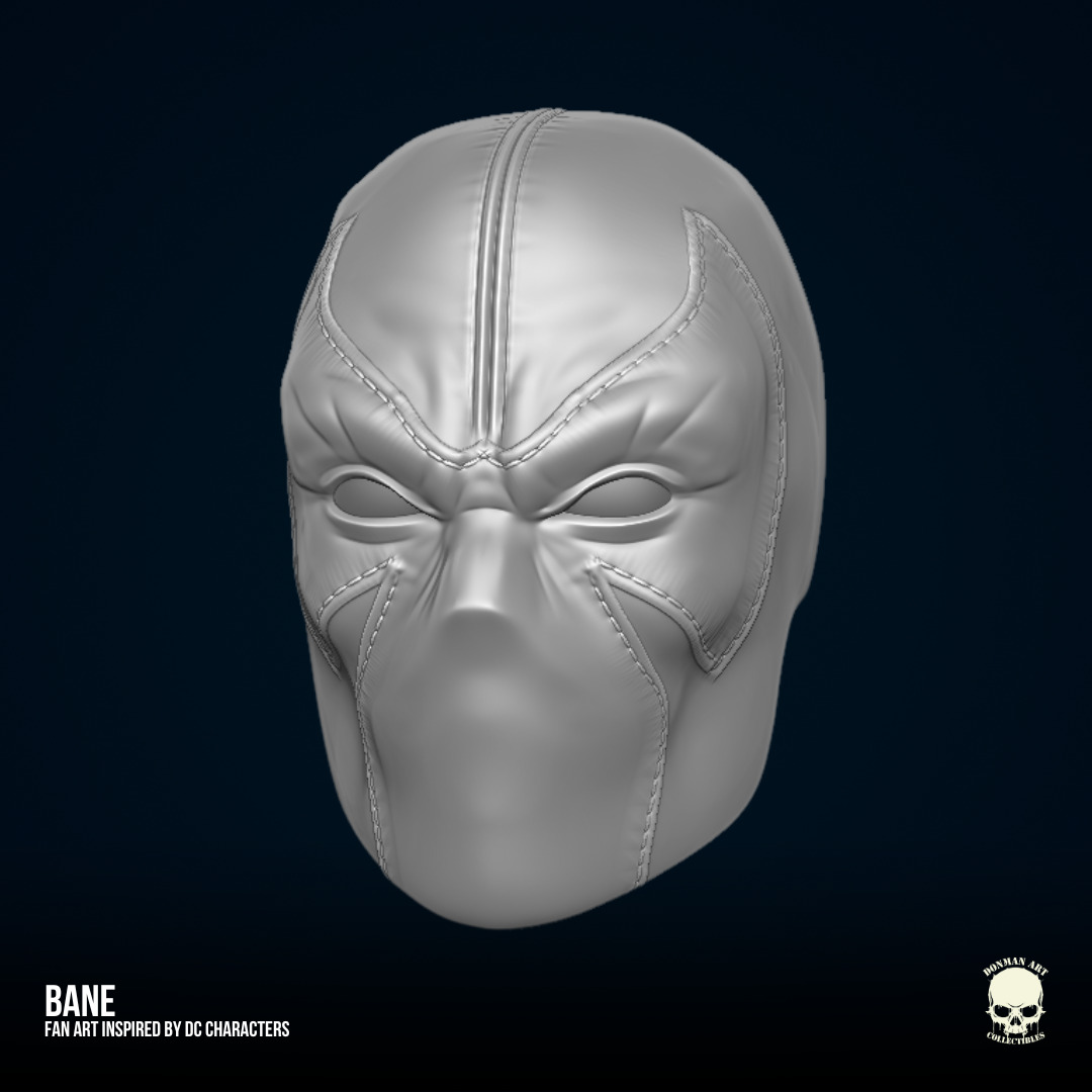 Bane DC Fan art STL Files for Action Figures 3D print model_25