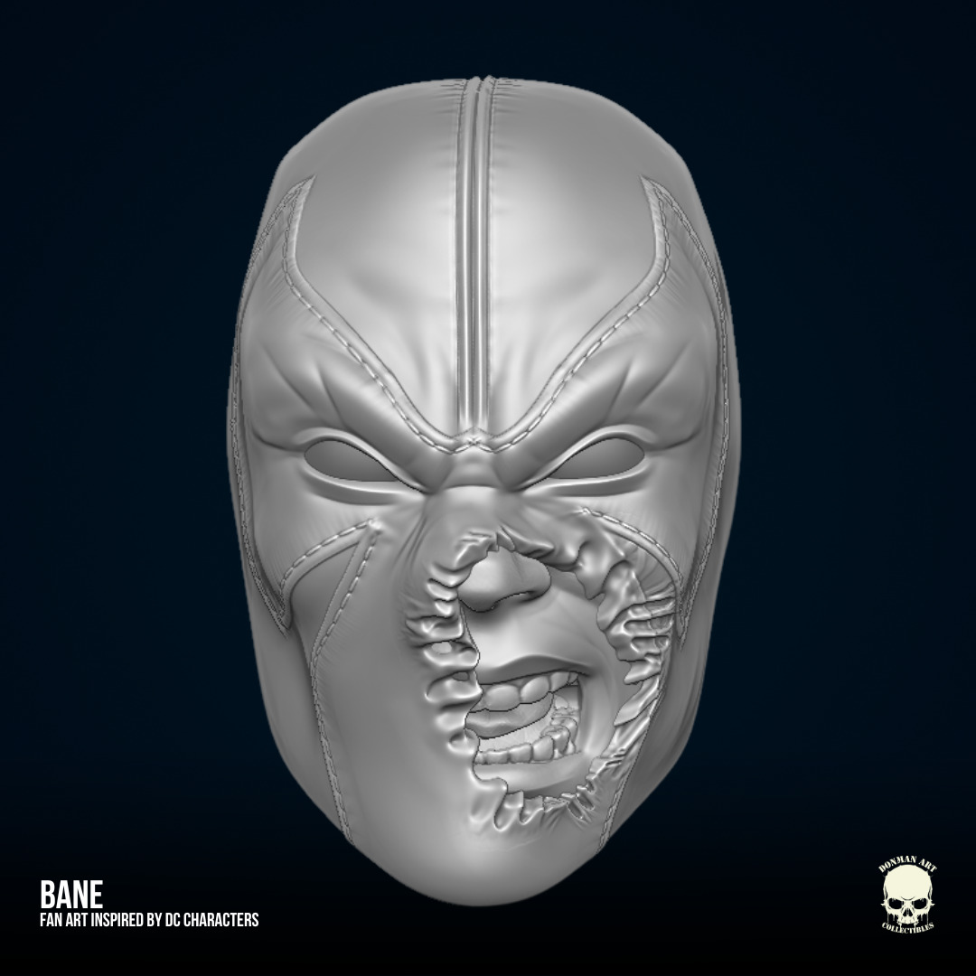 Bane DC Fan art STL Files for Action Figures 3D print model_22
