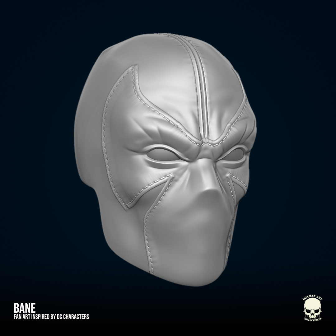 Bane DC Fan art STL Files for Action Figures 3D print model_26