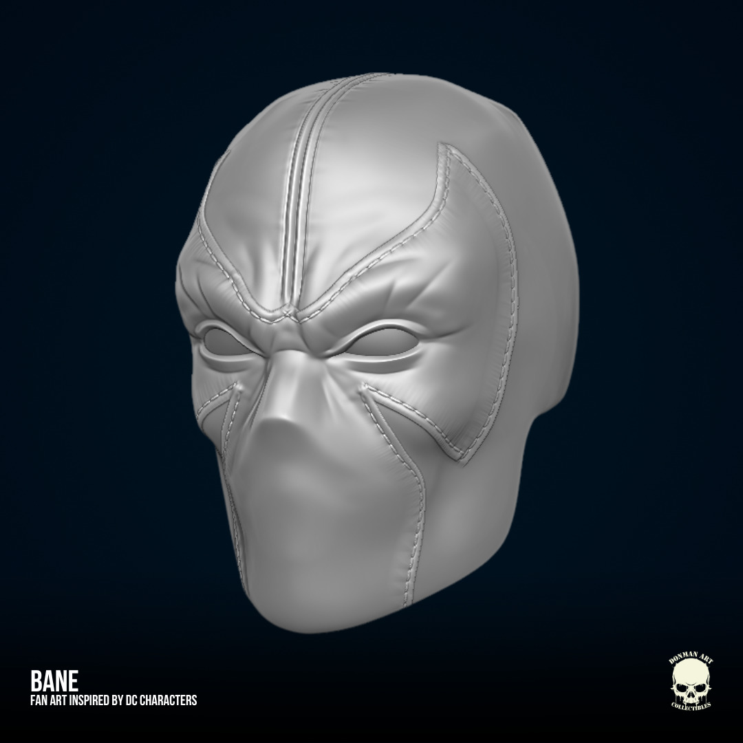 Bane DC Fan art STL Files for Action Figures 3D print model_27