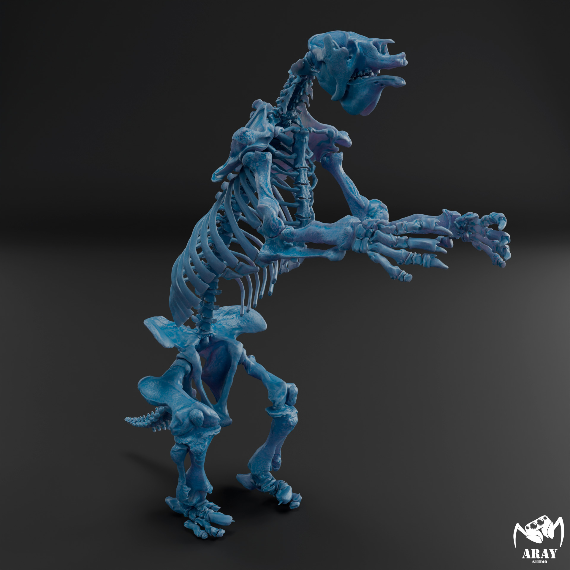 Megatherium americanum - giant ground sloth skeleton 3D print model_7
