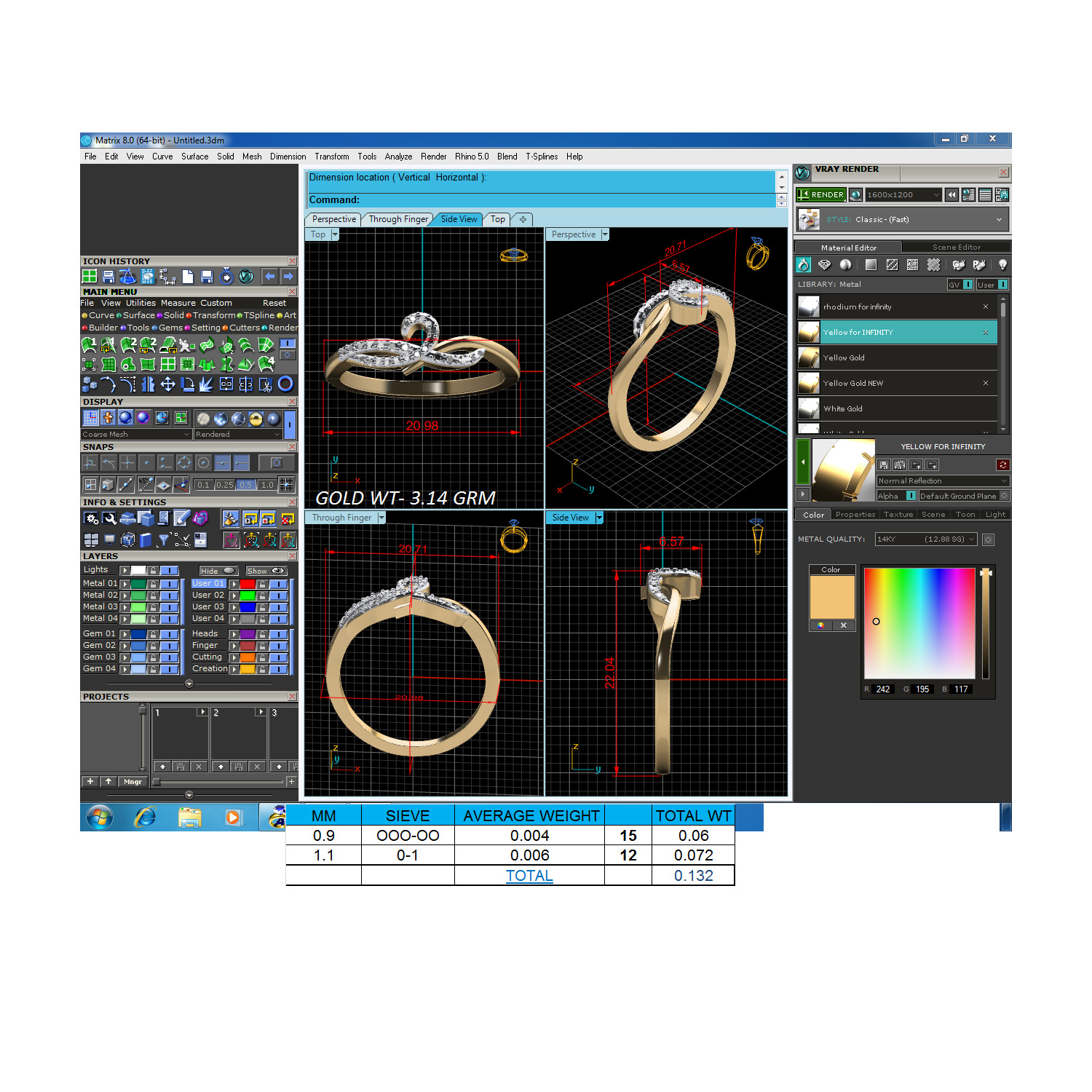 Women Ring Render 3dm STL MTL SLC JCD OBJ FBX Details 3D print model_21