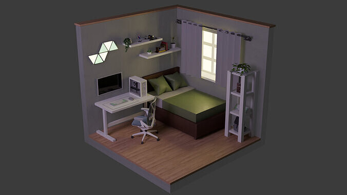 Simply Bedroom 3D model