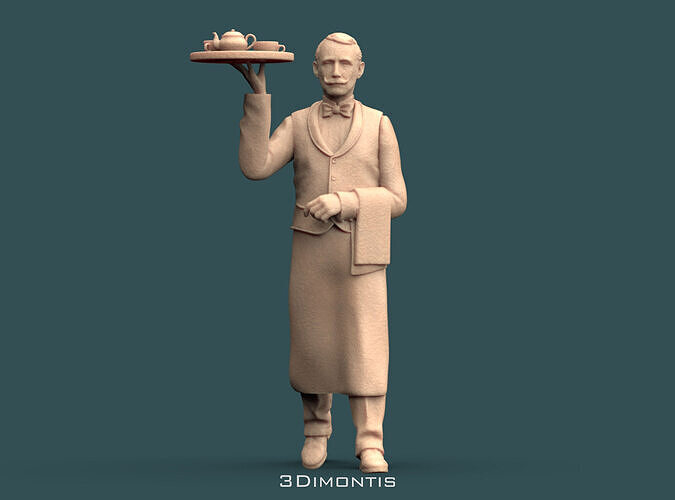Waiter 3D print model