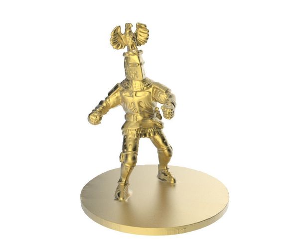Scanned Knight Statue 3D print model