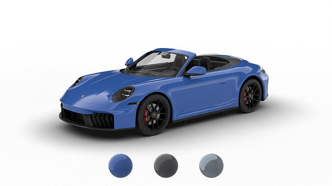 Porsche 911 Carrera GTS Cabrio 2025 3d model 3D model