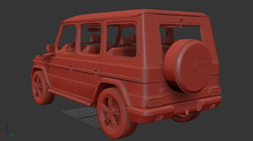 Mercedes Benz G class 2011 3D print model_2