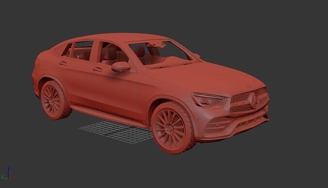 Mercedes Benz GLC class Mk1f C253 coupe AMG Line 2019 3D print model