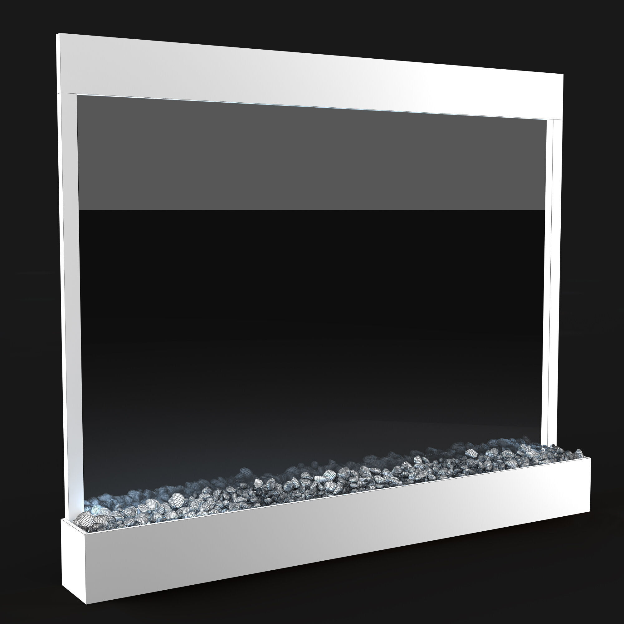 Waterfall Panel Interior Decoration 3D model_3