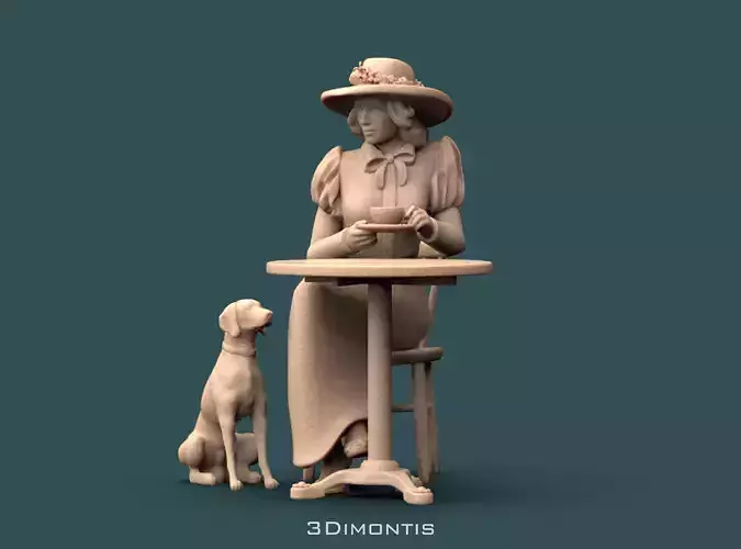 Woman and Dog
