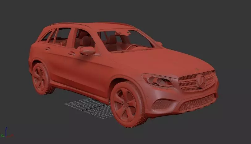 Mercedes Benz GLC class X205 FCell 2016 3D print model_0
