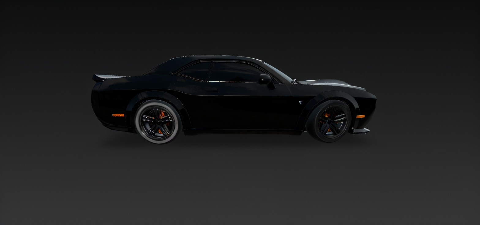 dodge helleat 3d car game asset  realistic model 3D model_3