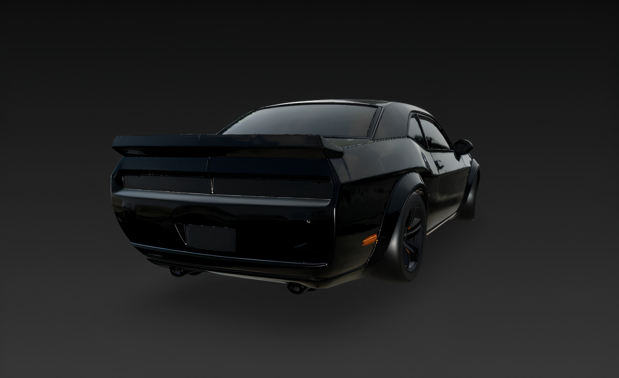 dodge helleat 3d car game asset  realistic model 3D model_1