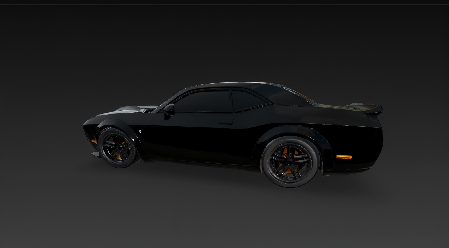 dodge helleat 3d car game asset  realistic model 3D model_2