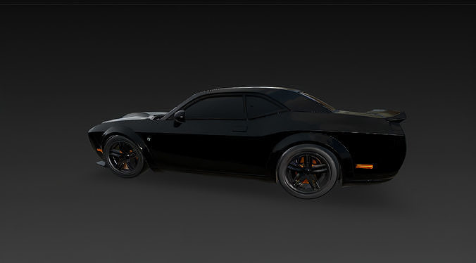 dodge helleat 3d car game asset  realistic model 3D model 3