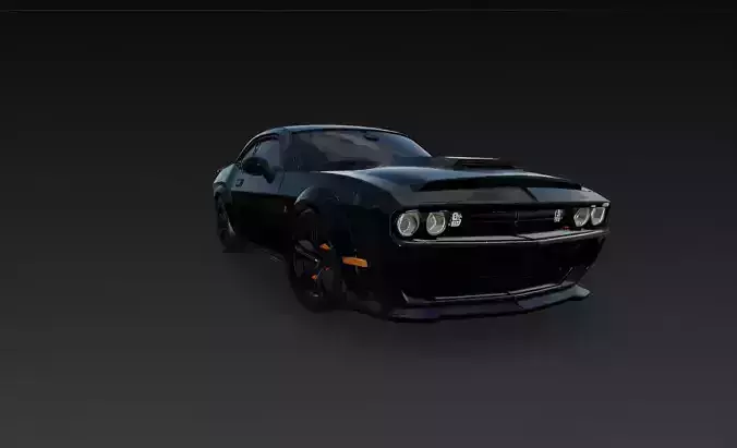 dodge helleat 3d car game asset  realistic model 3D model