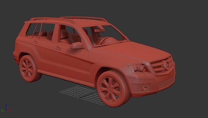 Mercedes Benz GLK 2010 3D print model