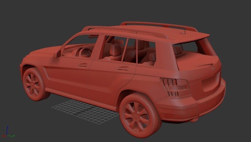 Mercedes Benz GLK 2010 3D print model_2