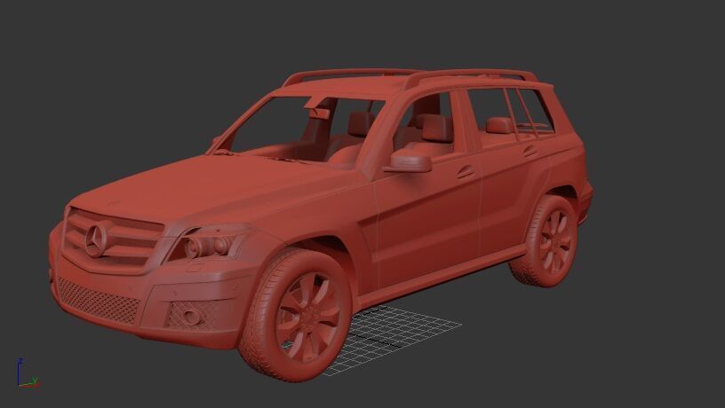 Mercedes Benz GLK 2010 3D print model_1