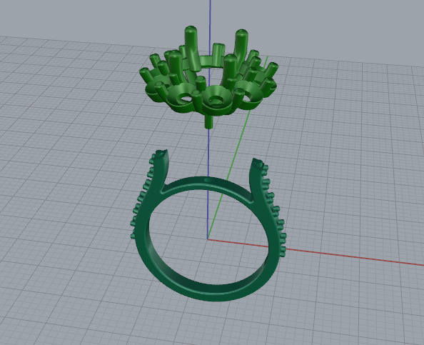 Solitaire engagement rings Model 7746 3D print model_2