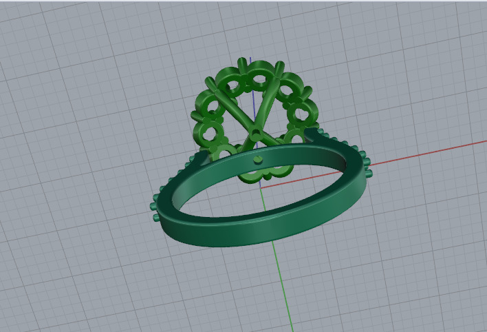 Solitaire engagement rings Model 7746 3D print model_4