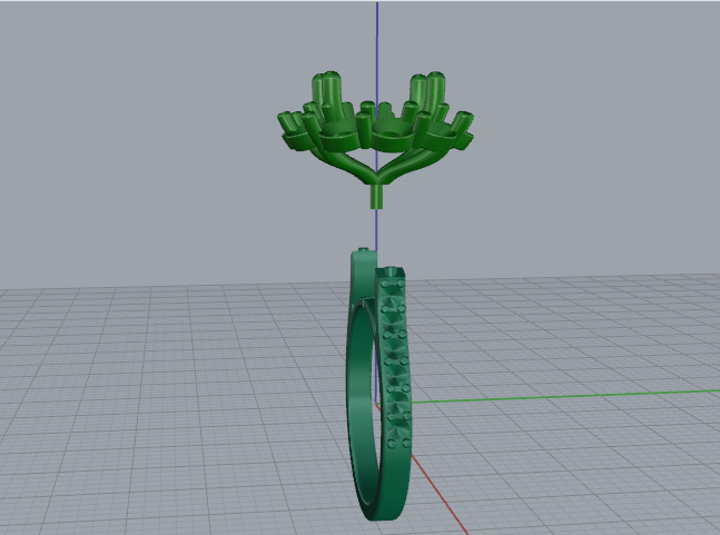 Solitaire engagement rings Model 7746 3D print model_3