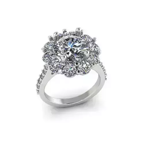 Solitaire engagement rings Model 7746