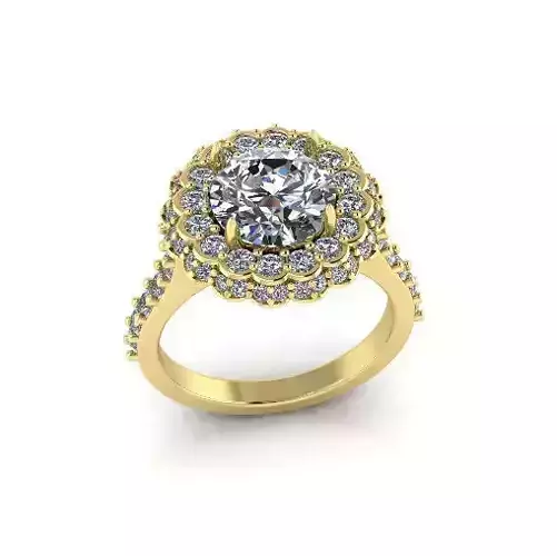 Solitaire engagement rings Model 7743