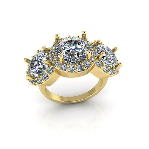 Solitaire engagement rings Model 7742 3D print model