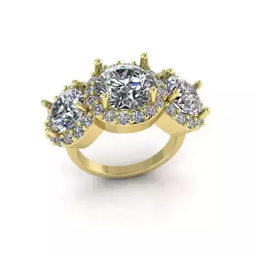 Solitaire engagement rings Model 7742