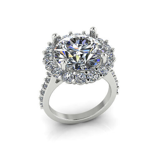 Solitaire engagement rings Model 7741 3D print model