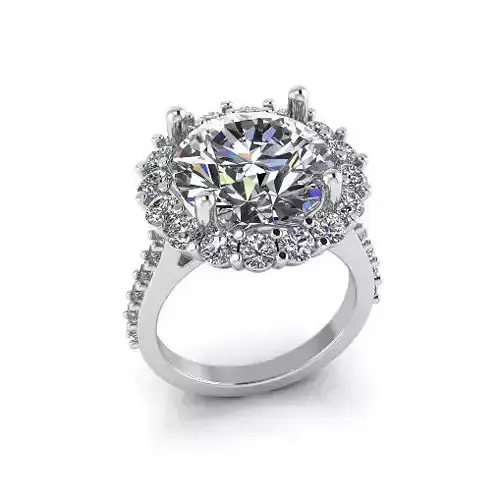 Solitaire engagement rings Model 7741
