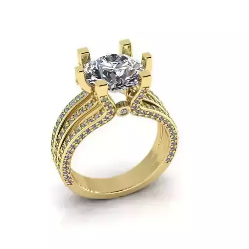 Solitaire engagement rings Model 7740