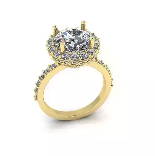 Solitaire engagement rings Model 7739