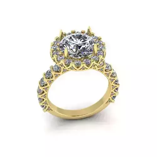Solitaire engagement rings Model 7738