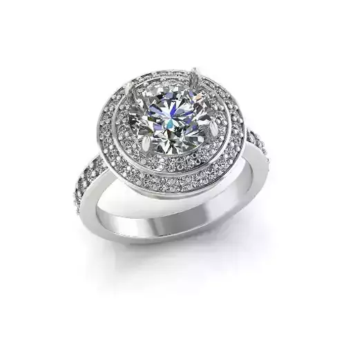 Solitaire engagement rings Model 7736