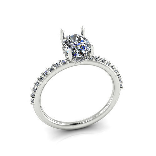 Solitaire engagement rings Model 7735 3D print model